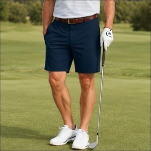 Adidas Golf Shorts 40 Navy Blue Ultimate 365 Stretch Grip Waist Performance NWOT
